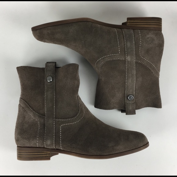 Frye & Co Grey Suede Leather Ankle Boots 7 M Gray - Picture 2 of 8